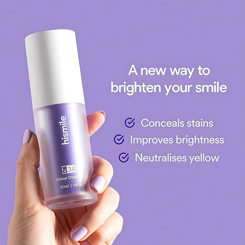 HiSmile V34 Teeth Whitening Serum | Colour Corrector | Stain Remover (Original)