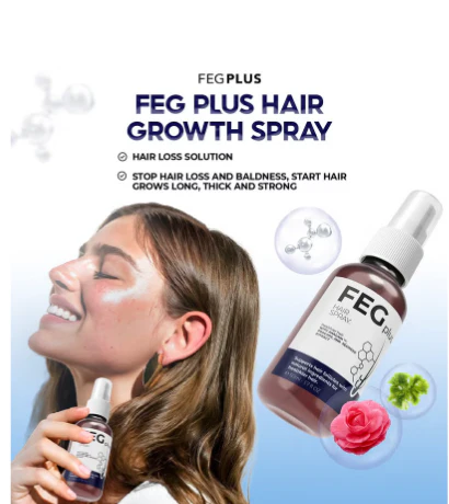 Stop Hair Loss, Start Hair Growth with FEG Plus Spray 🚀