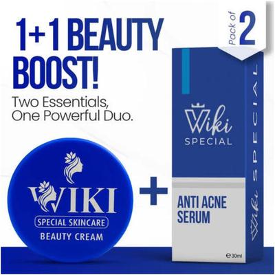 Wiki Whitening Cream / Acne Serum / Glow Combo – Pakistan ka Best Skin Care Solution